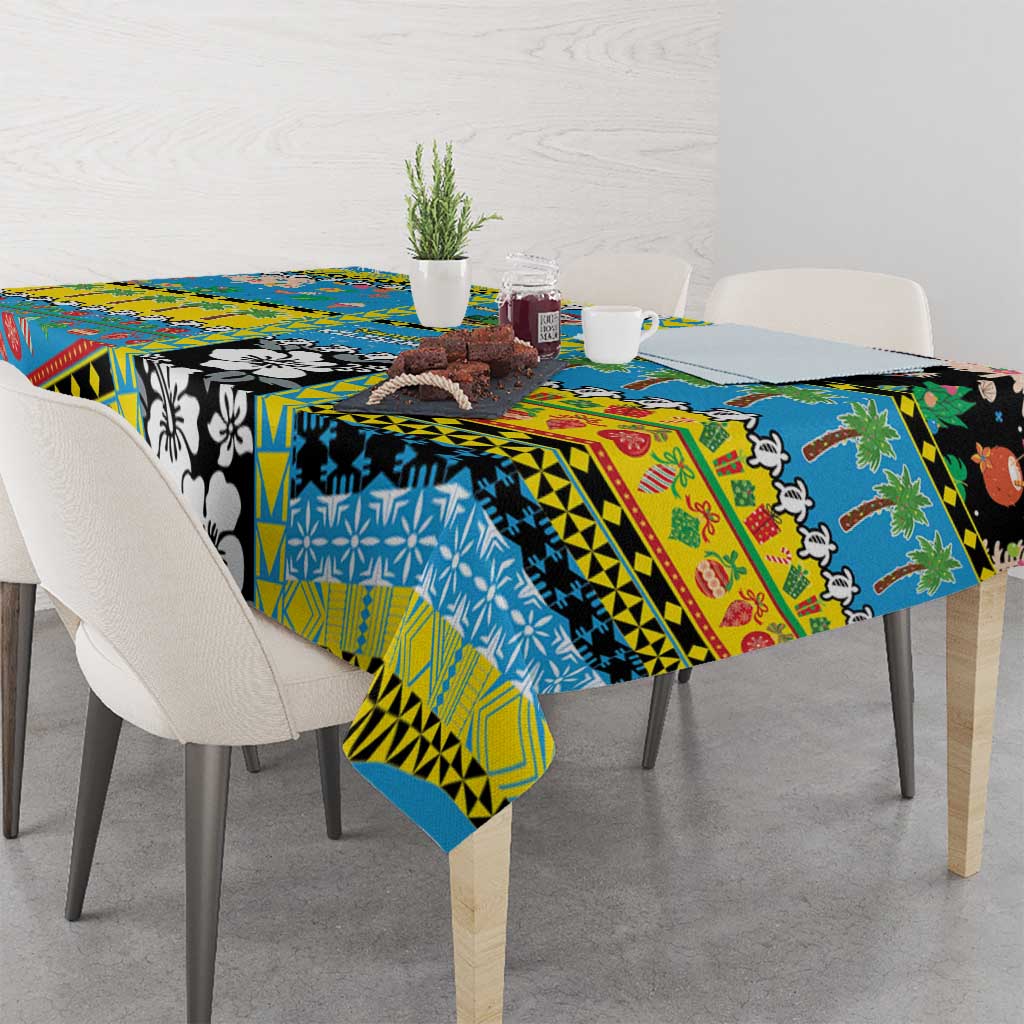 Tuvalu Christmas Tablecloth Festive Beach Vibes LT05 - Polynesian Pride
