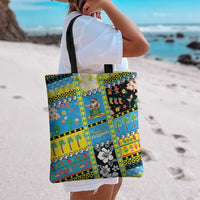 Tuvalu Christmas Tote Bag Festive Beach Vibes LT05 - Polynesian Pride