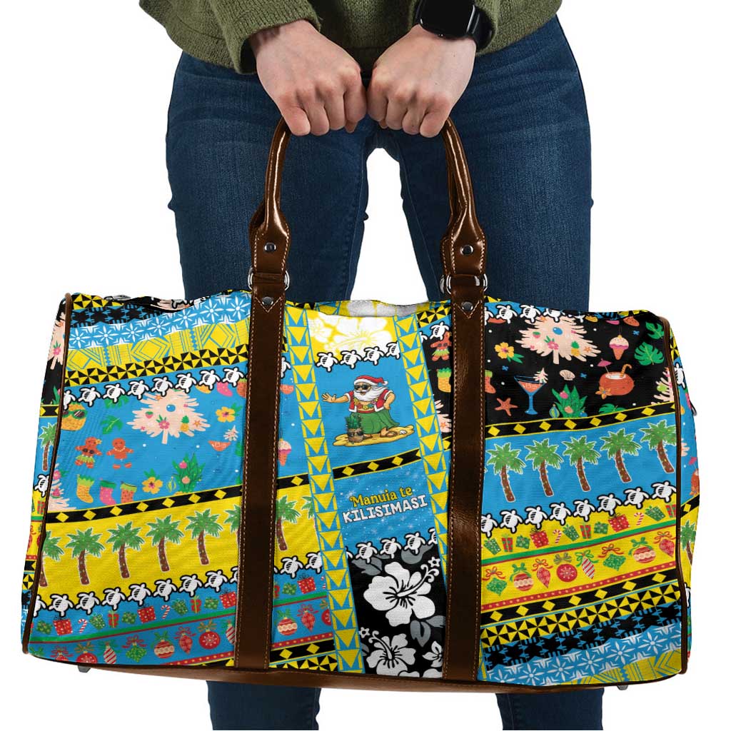 Tuvalu Christmas Travel Bag Festive Beach Vibes LT05 Blue - Polynesian Pride