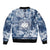 Samoa 685 Bomber Jacket Polynesian Pattern Tie Dye Style