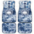 Samoa 685 Car Mats Polynesian Pattern Tie Dye Style