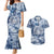 Samoa 685 Couples Matching Mermaid Dress and Hawaiian Shirt Polynesian Pattern Tie Dye Style