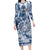 Samoa 685 Family Matching Long Sleeve Bodycon Dress and Hawaiian Shirt Polynesian Pattern Tie Dye Style