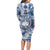 Samoa 685 Family Matching Long Sleeve Bodycon Dress and Hawaiian Shirt Polynesian Pattern Tie Dye Style