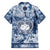 Samoa 685 Family Matching Off The Shoulder Long Sleeve Dress and Hawaiian Shirt Polynesian Pattern Tie Dye Style