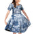 Samoa 685 Family Matching Off Shoulder Short Dress and Hawaiian Shirt Polynesian Pattern Tie Dye Style