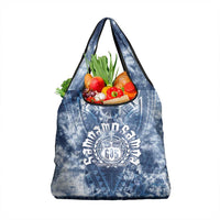 Samoa 685 Grocery Bag Polynesian Pattern Tie Dye Style LT05 1-pack One Size Blue - Polynesian Pride