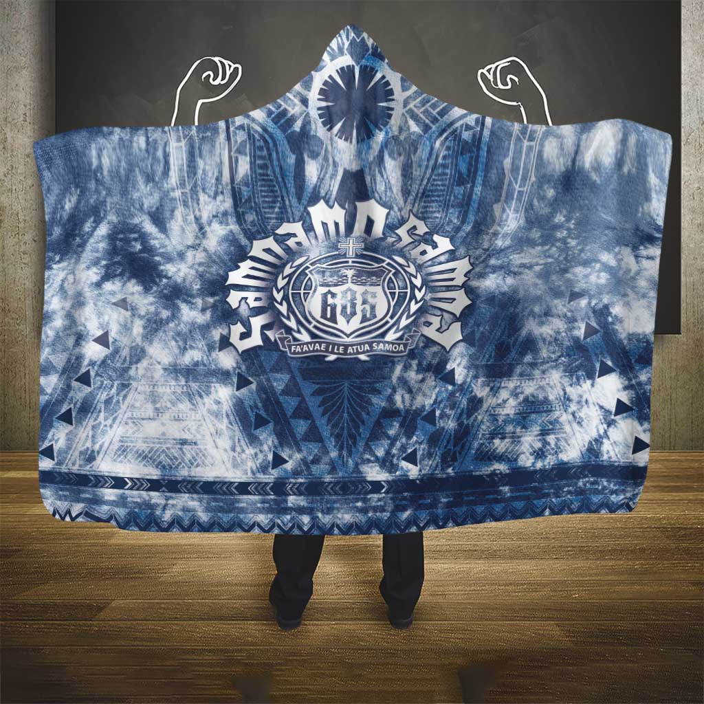 Samoa 685 Hooded Blanket Polynesian Pattern Tie Dye Style LT05 - Polynesian Pride