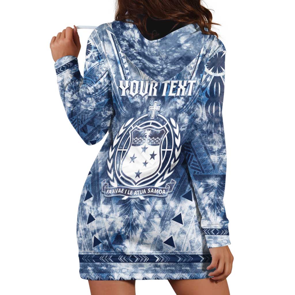 Samoa 685 Hoodie Dress Polynesian Pattern Tie Dye Style LT05 - Polynesian Pride
