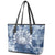 Samoa 685 Leather Tote Bag Polynesian Pattern Tie Dye Style