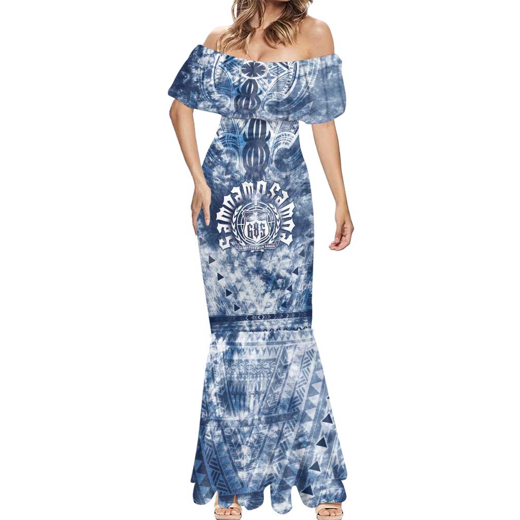 Samoa 685 Mermaid Dress Polynesian Pattern Tie Dye Style LT05 - Polynesian Pride