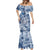 Samoa 685 Mermaid Dress Polynesian Pattern Tie Dye Style