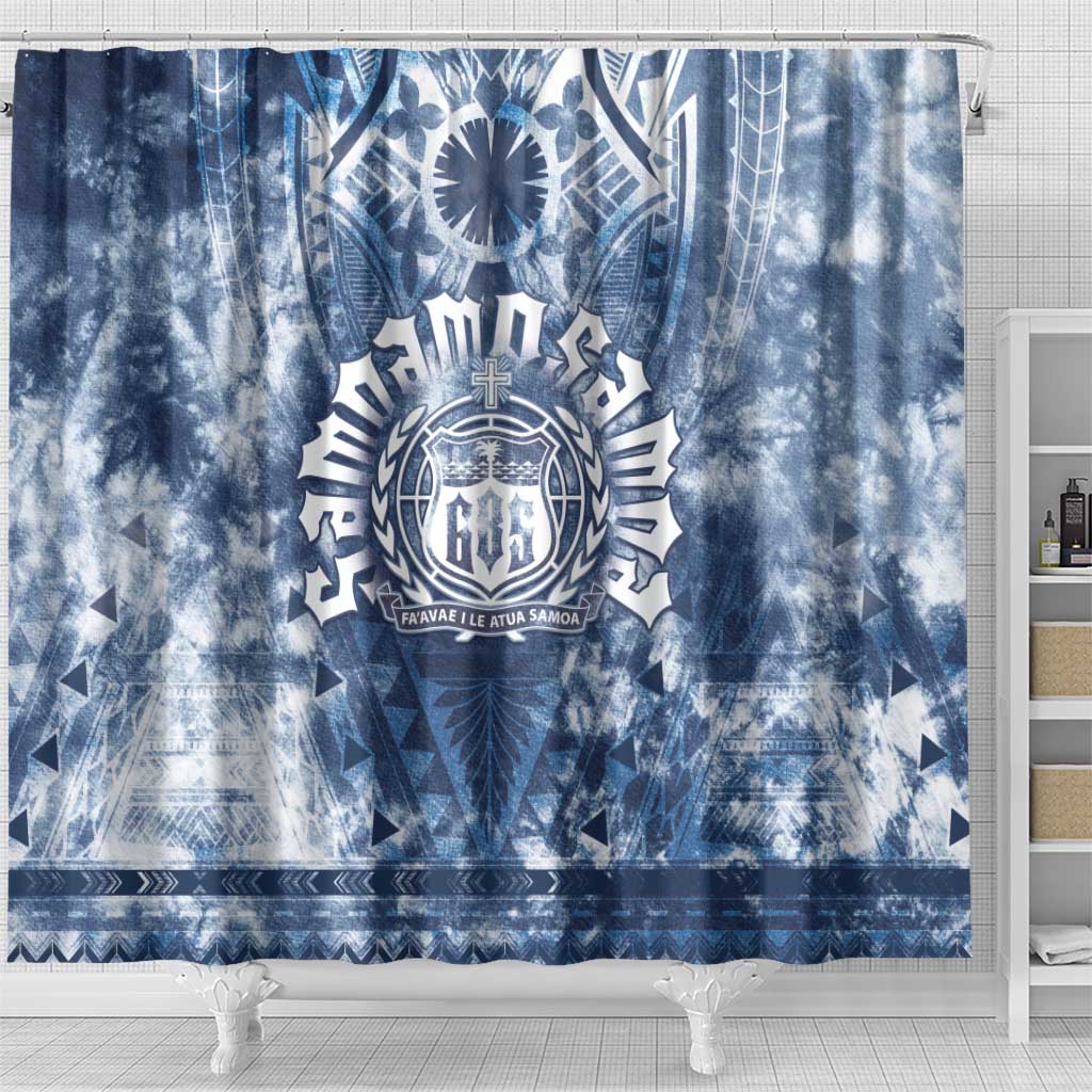 Samoa 685 Shower Curtain Polynesian Pattern Tie Dye Style LT05 - Polynesian Pride