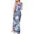 Samoa 685 Tank Maxi Dress Polynesian Pattern Tie Dye Style