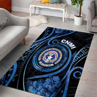 Northern Mariana Islands Area Rug Ocean Floral Pattern LT05 - Polynesian Pride