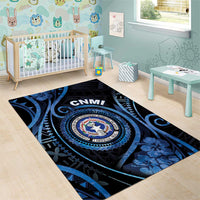 Northern Mariana Islands Area Rug Ocean Floral Pattern LT05 - Polynesian Pride