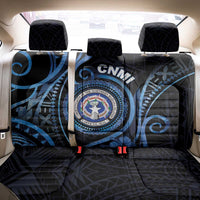 Northern Mariana Islands Back Car Seat Cover Ocean Floral Pattern LT05 - Polynesian Pride