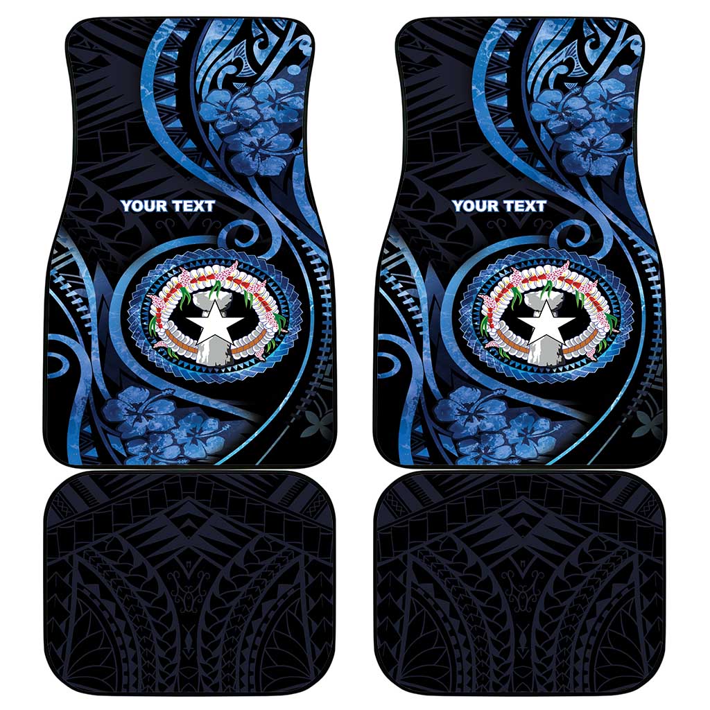 Northern Mariana Islands Car Mats Ocean Floral Pattern LT05 - Polynesian Pride