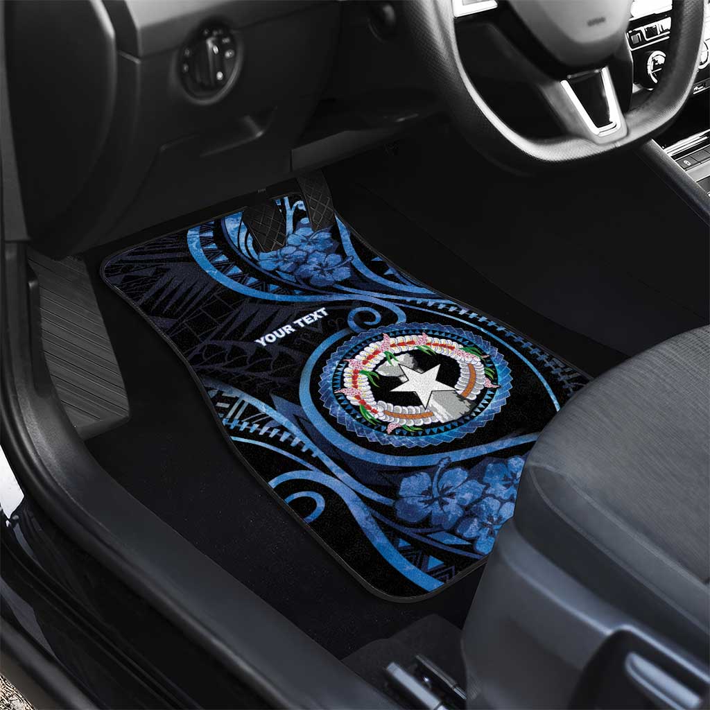 Northern Mariana Islands Car Mats Ocean Floral Pattern LT05 - Polynesian Pride