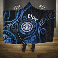 Northern Mariana Islands Hooded Blanket Ocean Floral Pattern LT05 - Polynesian Pride