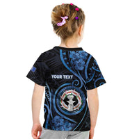 Personalized Northern Mariana Islands Kid T Shirt Ocean Floral Pattern LT05 - Polynesian Pride