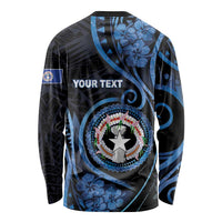 Personalized Northern Mariana Islands Long Sleeve Shirt Ocean Floral Pattern LT05 - Polynesian Pride
