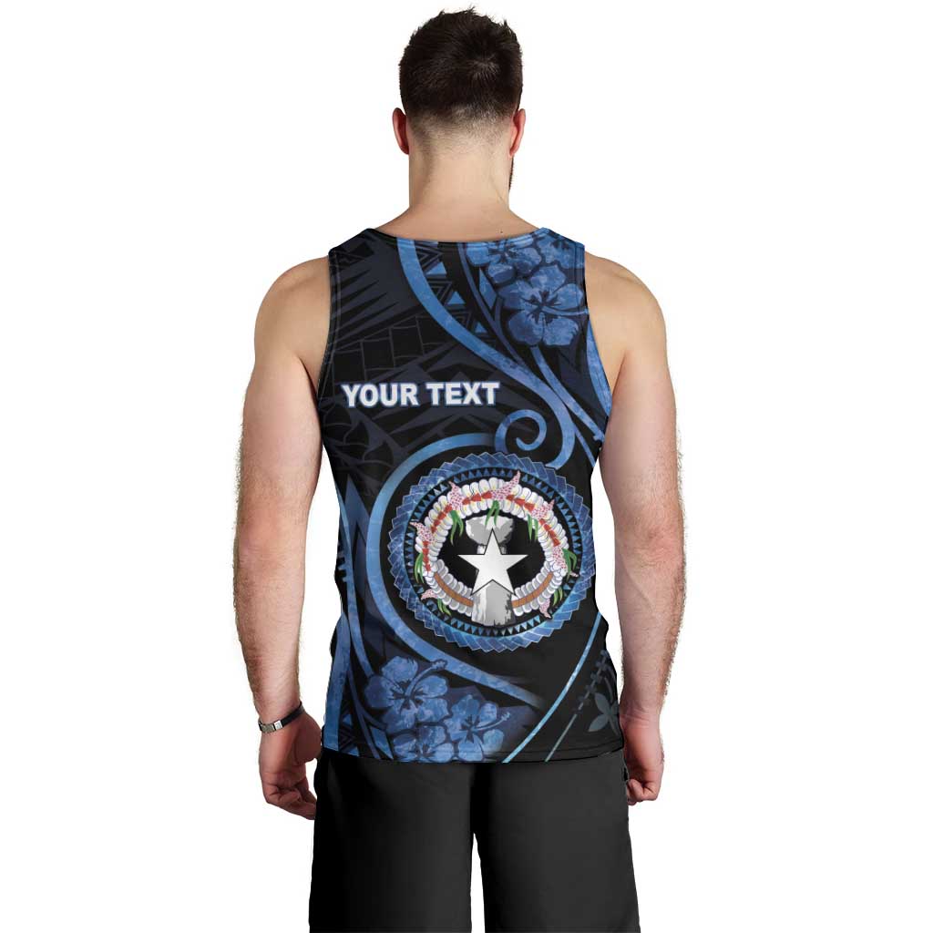 Personalized Northern Mariana Islands Men Tank Top Ocean Floral Pattern LT05 - Polynesian Pride