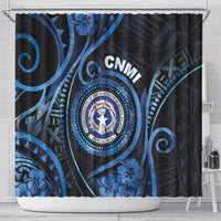 Northern Mariana Islands Shower Curtain Ocean Floral Pattern LT05 - Polynesian Pride