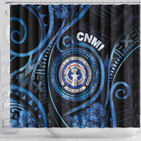 Northern Mariana Islands Shower Curtain Ocean Floral Pattern LT05 - Polynesian Pride