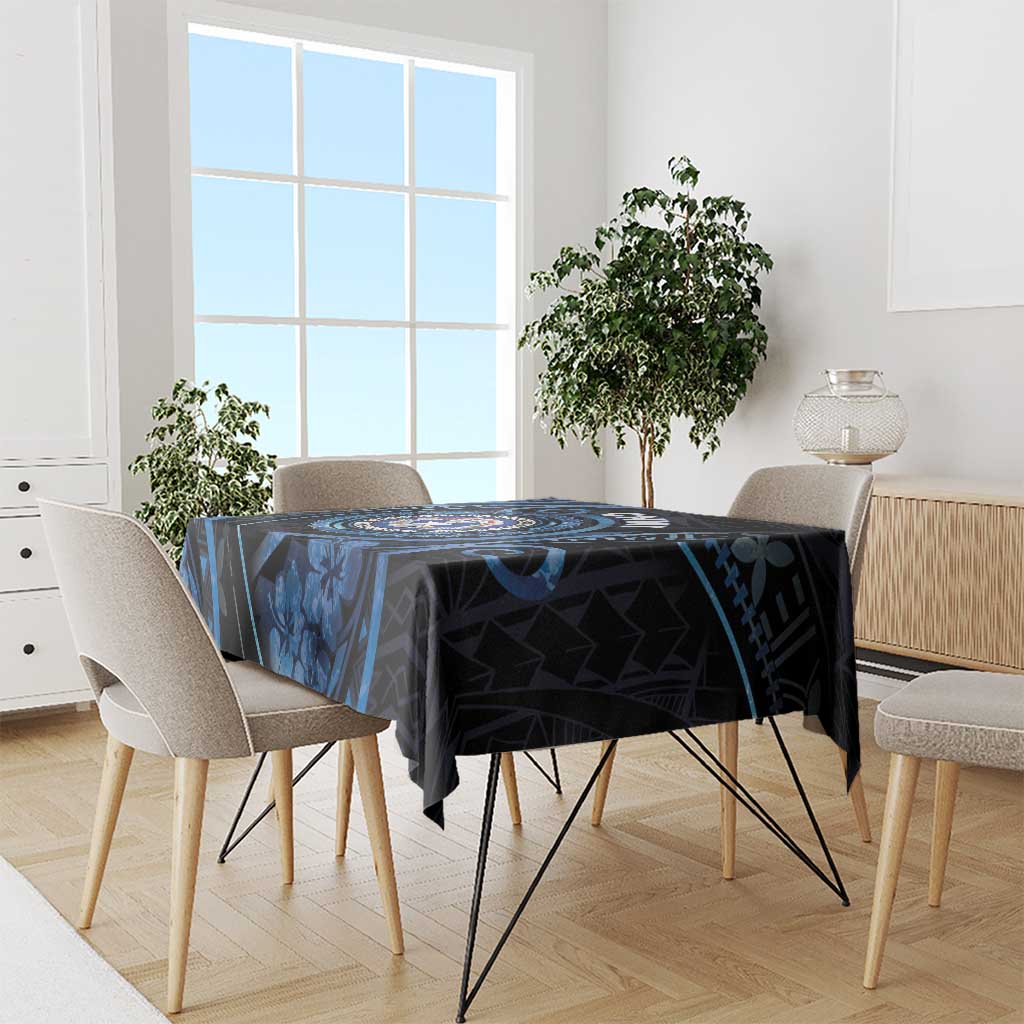 Northern Mariana Islands Tablecloth Ocean Floral Pattern LT05 - Polynesian Pride