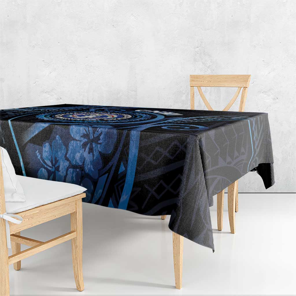 Northern Mariana Islands Tablecloth Ocean Floral Pattern LT05 - Polynesian Pride