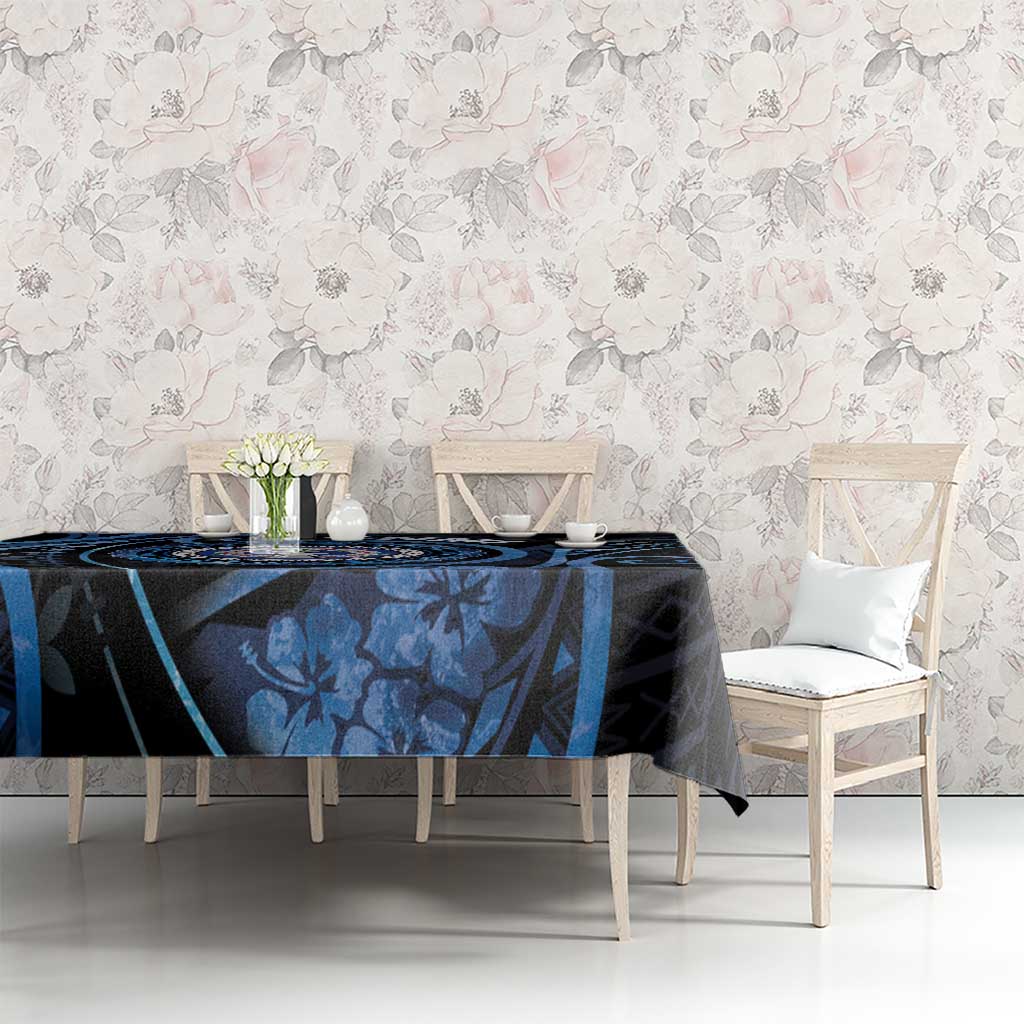 Northern Mariana Islands Tablecloth Ocean Floral Pattern LT05 - Polynesian Pride