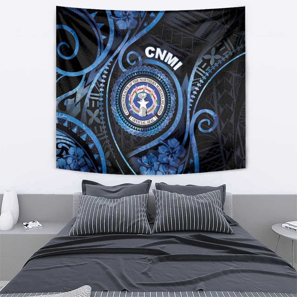 Northern Mariana Islands Tapestry Ocean Floral Pattern LT05 - Polynesian Pride