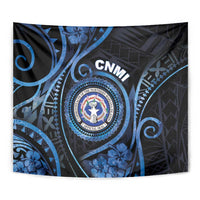 Northern Mariana Islands Tapestry Ocean Floral Pattern LT05 - Polynesian Pride