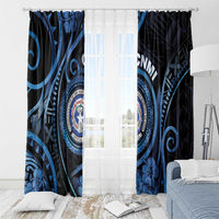 Northern Mariana Islands Window Curtain Ocean Floral Pattern LT05 - Polynesian Pride