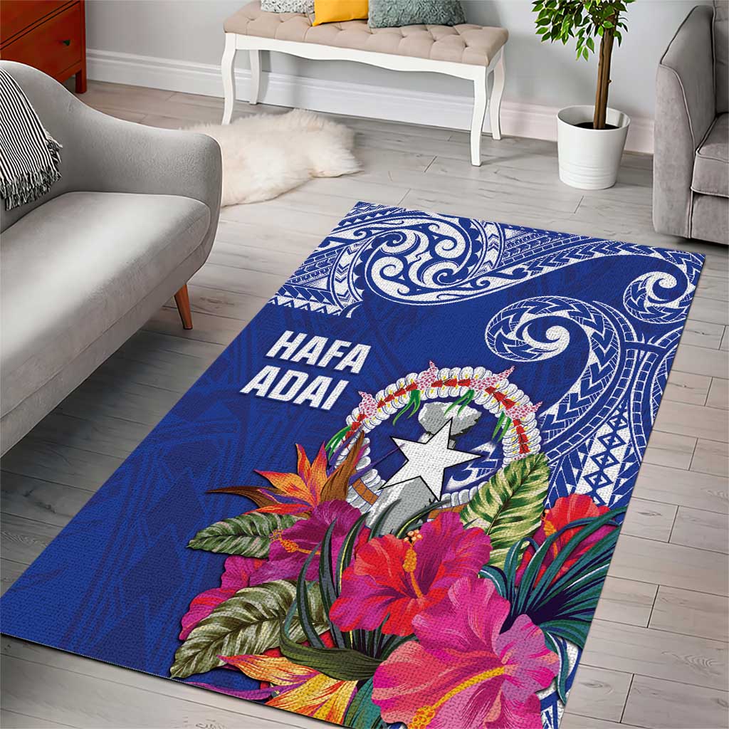 Hafa Adai Northern Mariana Islands Area Rug Polynesian Tribal Pattern LT05 - Polynesian Pride