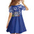 Hafa Adai Northern Mariana Islands Family Matching Off Shoulder Short Dress and Hawaiian Shirt Polynesian Tribal Pattern