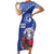 Hafa Adai Northern Mariana Islands Family Matching Short Sleeve Bodycon Dress and Hawaiian Shirt Polynesian Tribal Pattern