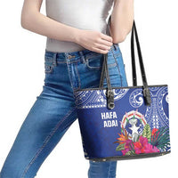 Hafa Adai Northern Mariana Islands Leather Tote Bag Polynesian Tribal Pattern LT05 - Polynesian Pride