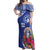 Hafa Adai Northern Mariana Islands Off Shoulder Maxi Dress Polynesian Tribal Pattern