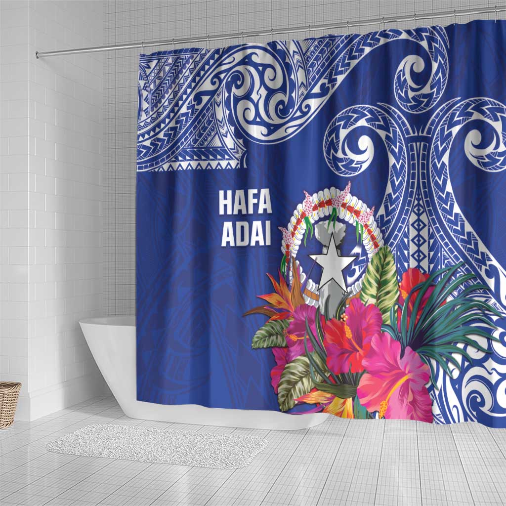 Hafa Adai Northern Mariana Islands Shower Curtain Polynesian Tribal Pattern LT05 - Polynesian Pride