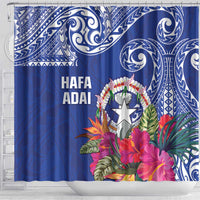Hafa Adai Northern Mariana Islands Shower Curtain Polynesian Tribal Pattern LT05 - Polynesian Pride