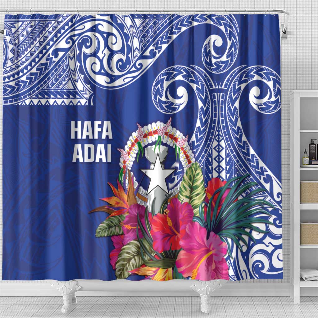 Hafa Adai Northern Mariana Islands Shower Curtain Polynesian Tribal Pattern LT05 - Polynesian Pride
