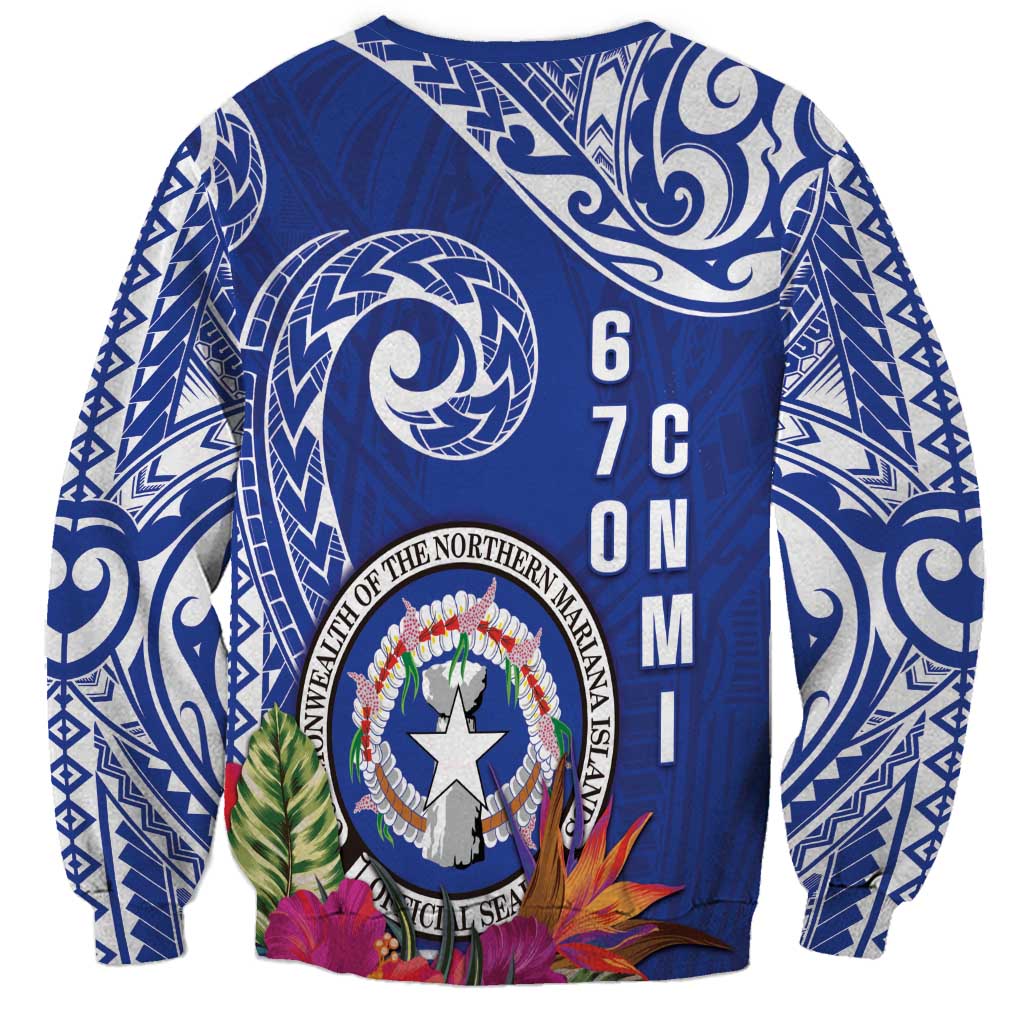 Hafa Adai Northern Mariana Islands Sweatshirt Polynesian Tribal Pattern LT05 - Polynesian Pride