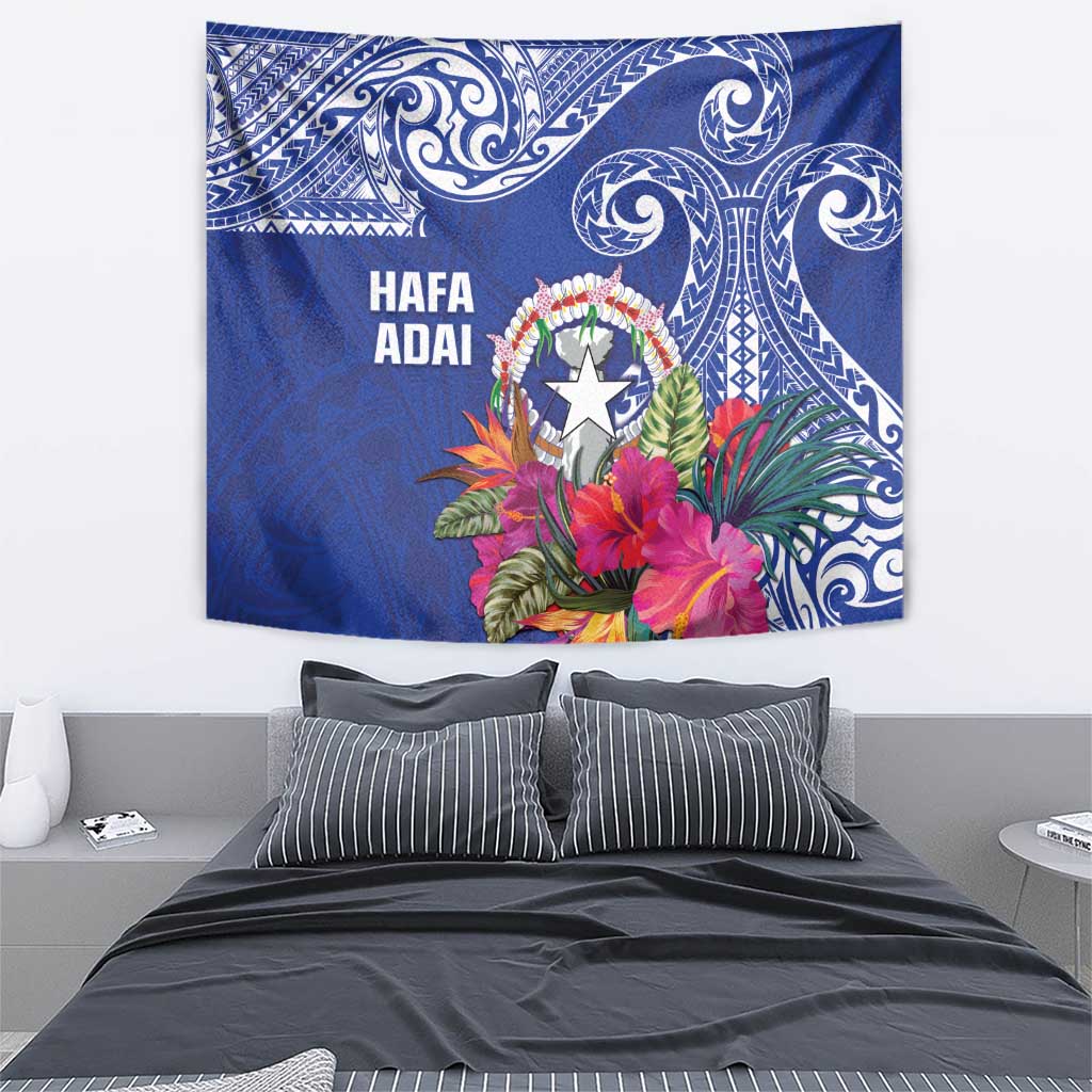 Hafa Adai Northern Mariana Islands Tapestry Polynesian Tribal Pattern LT05 - Polynesian Pride