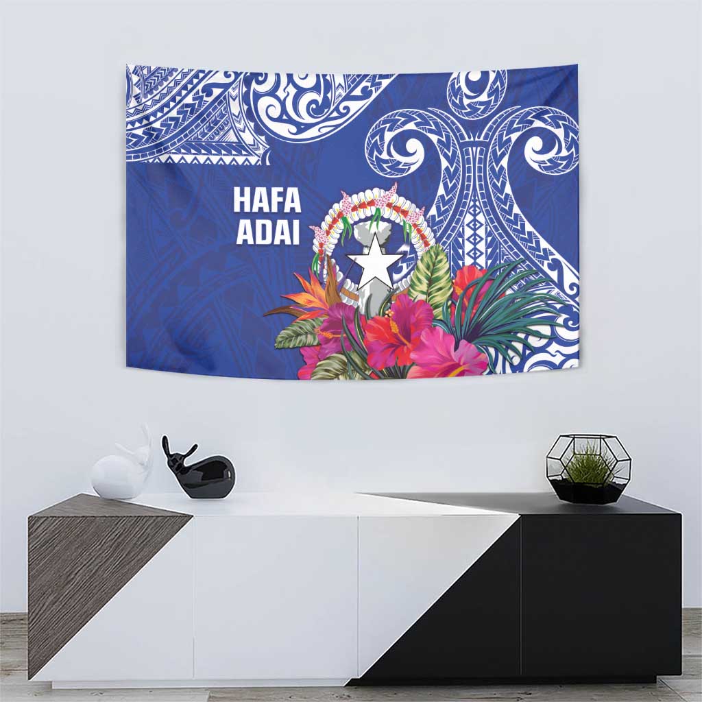 Hafa Adai Northern Mariana Islands Tapestry Polynesian Tribal Pattern LT05 - Polynesian Pride