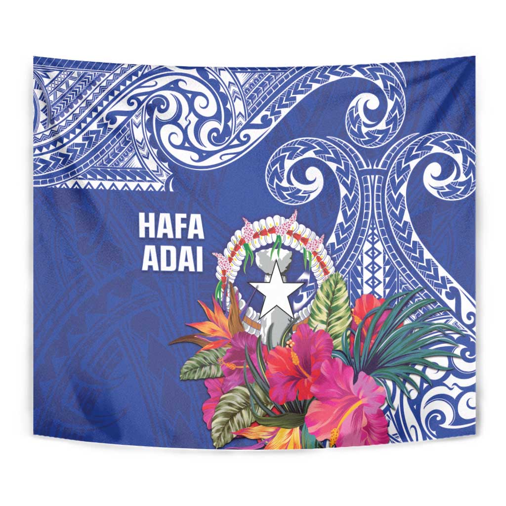 Hafa Adai Northern Mariana Islands Tapestry Polynesian Tribal Pattern LT05 - Polynesian Pride