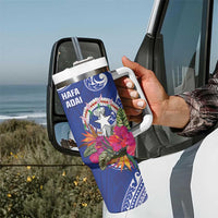 Hafa Adai Northern Mariana Islands Tumbler With Handle Polynesian Tribal Pattern LT05 - Polynesian Pride