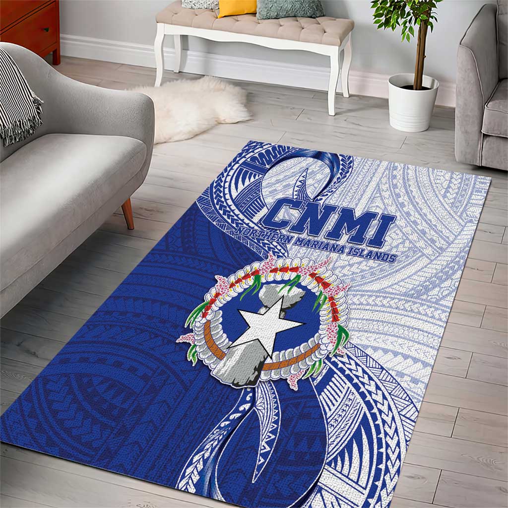 Northern Mariana Islands Area Rug CNMI Seal LT05 - Polynesian Pride