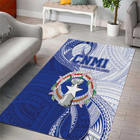 Northern Mariana Islands Area Rug CNMI Seal LT05 - Polynesian Pride